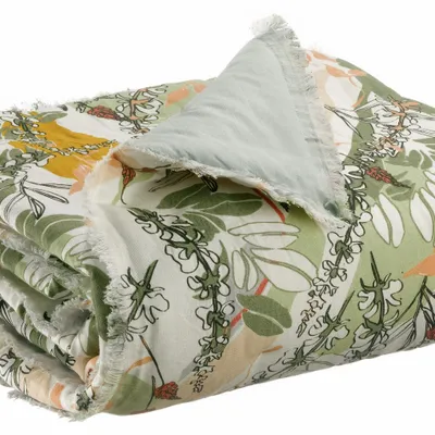 Plaids - Plaid Gino Neige 135 x 200 - MAISON VIVARAISE - SDE VIVARAISE WINKLER