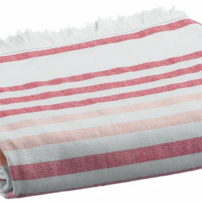 Bed linens - Recycled Hammam Towel Samoa Brique 100 X 200 - MAISON VIVARAISE - SDE VIVARAISE WINKLER