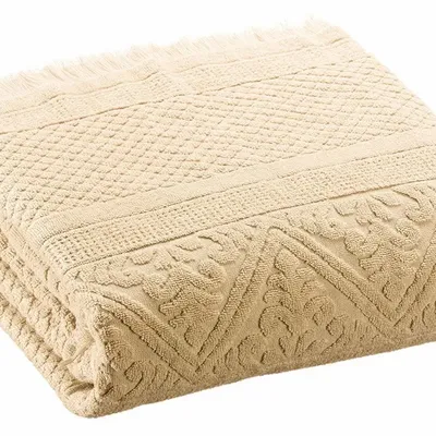 Bath towels - Zoé Bath Towel Vanille 100 X 180 - MAISON VIVARAISE - SDE VIVARAISE WINKLER