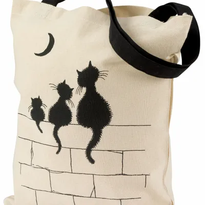 Sacs et cabas - Sac Dubout 3 chats Ecru 40 x 35 - MAISON VIVARAISE - SDE VIVARAISE WINKLER