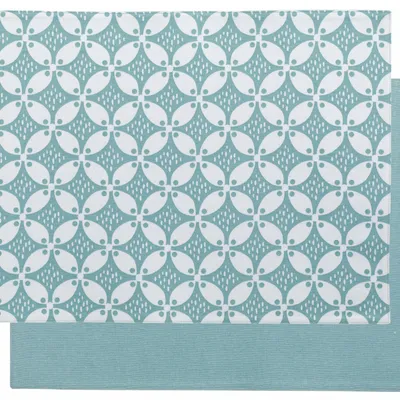 Table cloths - Recycled Coated Placemat Set Fatou Alizée 33 X 48 - MAISON VIVARAISE - SDE VIVARAISE WINKLER