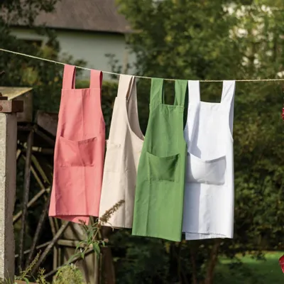 Aprons - Gen Recycled Kitchen Apron Bois de rose 120 X 85 - MAISON VIVARAISE - SDE VIVARAISE WINKLER