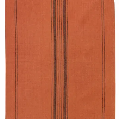 Torchons - Torchon Metis Kilia rayures Brique 50 x 70 - MAISON VIVARAISE - SDE VIVARAISE WINKLER