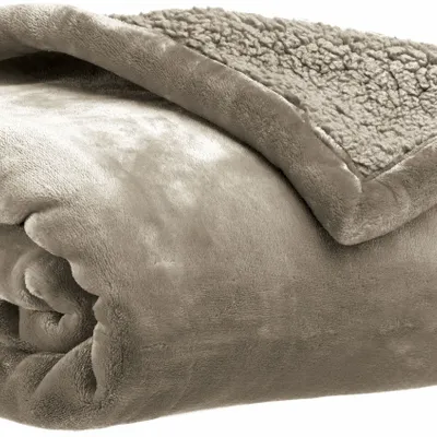 Plaids - Plaid Michka Galet 130 x 160 - MAISON VIVARAISE - SDE VIVARAISE WINKLER