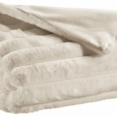 Bed linens - Throw Alice Neige 180 X 260 - MAISON VIVARAISE - SDE VIVARAISE WINKLER