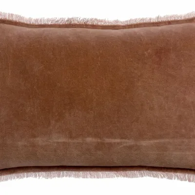 Cushions - Plain Fara Cushion Bois de rose 30 X 50 - MAISON VIVARAISE - SDE VIVARAISE WINKLER