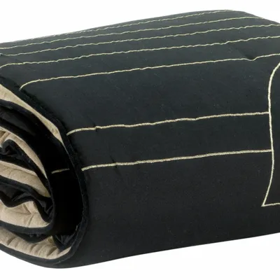 Linge de lit - Chemin de lit Jaden Caviar 90 x 240 - MAISON VIVARAISE - SDE VIVARAISE WINKLER