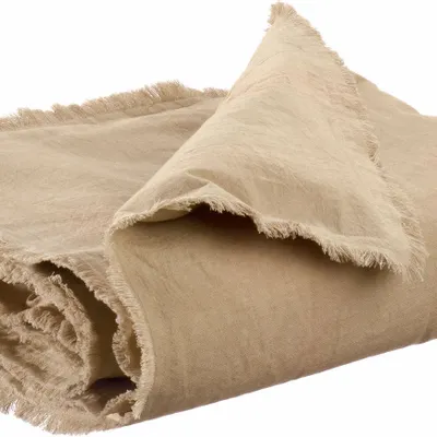 Bed linens - Laly Plain Comforter Galet 85 X 200 - MAISON VIVARAISE - SDE VIVARAISE WINKLER