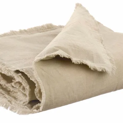 Bed linens - Plain Laly Bedspread Lin 85 X 200 - MAISON VIVARAISE - SDE VIVARAISE WINKLER