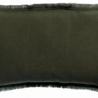 Coussins - Coussin uni Laly Olive 30 x 50 - MAISON VIVARAISE - SDE VIVARAISE WINKLER