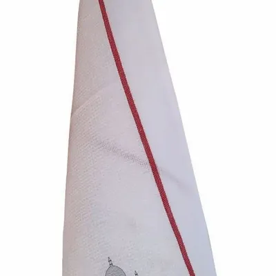 Torchons - Torchon nid d'abeilles recyclé Montmartre Blanc/rouge 50 x 70 - MAISON VIVARAISE - SDE VIVARAISE WINKLER