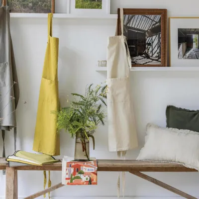 Aprons - Ada Recycled Kitchen Apron Badiane 72 X 85 - MAISON VIVARAISE - SDE VIVARAISE WINKLER