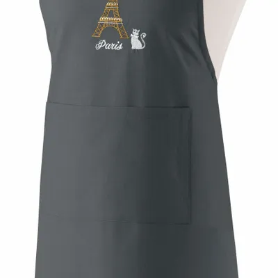 Aprons - Recycled Japanese Kitchen Apron Tour Eiffel Ombre 125 X 85 - MAISON VIVARAISE - SDE VIVARAISE WINKLER