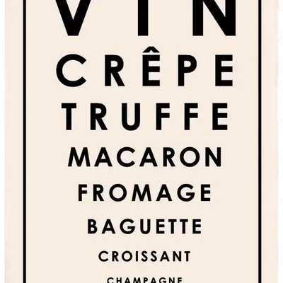 Dish towels - Test tea towel French specialties Écru 48 X 72 - MAISON VIVARAISE - SDE VIVARAISE WINKLER