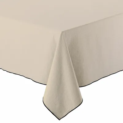 Table cloths - Recycled Tablecloth Grace Ficelle 140 X 250 - MAISON VIVARAISE - SDE VIVARAISE WINKLER