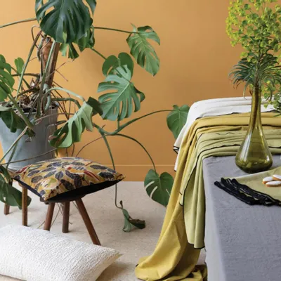 Table cloths - Recycled Tablecloth Grace Ombre 140 X 140 - MAISON VIVARAISE - SDE VIVARAISE WINKLER