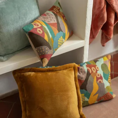 Coussins - Coussin Tender Safran 50 x 50 - MAISON VIVARAISE - SDE VIVARAISE WINKLER