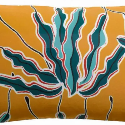 Coussins - Coussin imprimé Alga outdoor Bronze 30 x 50 - MAISON VIVARAISE - SDE VIVARAISE WINKLER