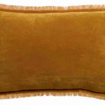 Cushions - Plain Cushion Fara Safran 30 X 50 - MAISON VIVARAISE - SDE VIVARAISE WINKLER