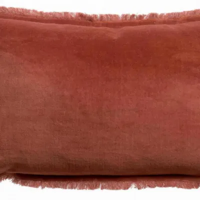 Cushions - Plain Cushion Fara Sienne 30 X 50 - MAISON VIVARAISE - SDE VIVARAISE WINKLER