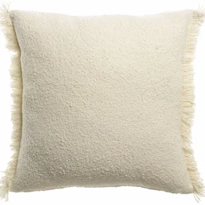 Coussins - Coussin uni Jane Neige 45 x 45 - MAISON VIVARAISE - SDE VIVARAISE WINKLER
