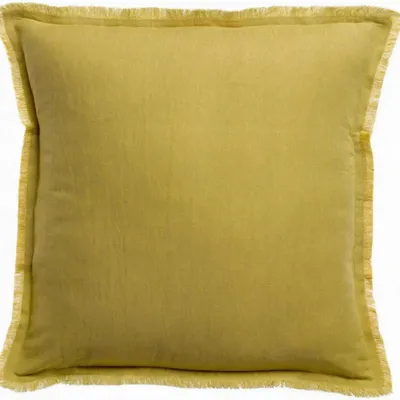 Cushions - Plain Cushion Laly Gold 45 X 45 - MAISON VIVARAISE - SDE VIVARAISE WINKLER