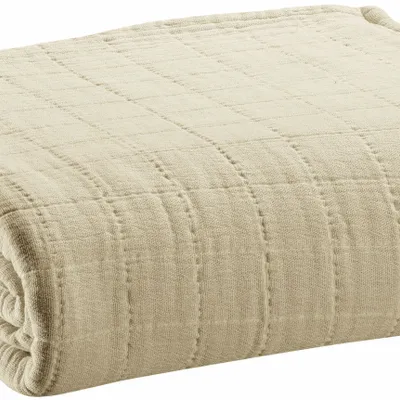 Throw blankets - Recycled Throw Lisa Naturel 140 X 200 - MAISON VIVARAISE - SDE VIVARAISE WINKLER