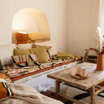 Bed linens - Recycled Bed Throw Lisa Naturel 180 X 260 - MAISON VIVARAISE - SDE VIVARAISE WINKLER