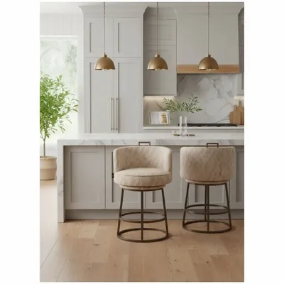 Stools - Tabouret Dana beige - EMPREINTE DU TEMPS