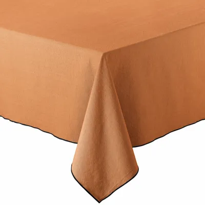 Nappes - Nappe recyclée Grace Caramel 140 x 140 - MAISON VIVARAISE - SDE VIVARAISE WINKLER