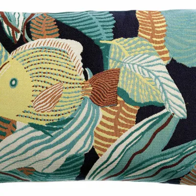 Coussins - Coussin Dori outdoor Lagon 40 x 65 - MAISON VIVARAISE - SDE VIVARAISE WINKLER