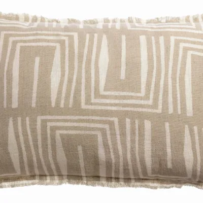 Coussins - Coussin imprimé Tina Naturel 40 x 65 - MAISON VIVARAISE - SDE VIVARAISE WINKLER