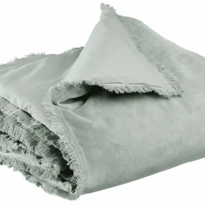 Linge de lit - Edredon uni Fara Titane 85 x 200 - MAISON VIVARAISE - SDE VIVARAISE WINKLER