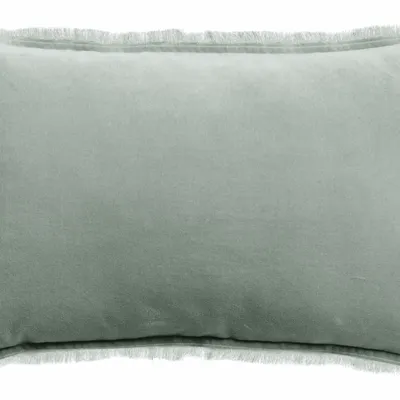 Cushions - Plain Cushion Fara Titane 40 X 65 - MAISON VIVARAISE - SDE VIVARAISE WINKLER
