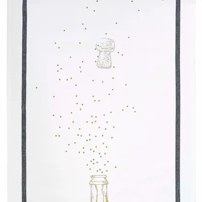 Torchons - Torchon Party Or Blanc 50 x 70 - LA CERISE SUR LE GATEAU