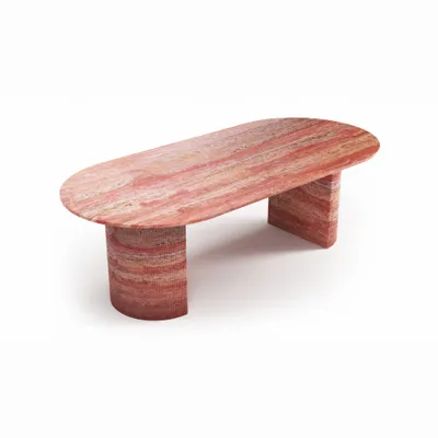Dining Tables - Refleko - Dining Tables - Red Travertine - STONE VALLEY
