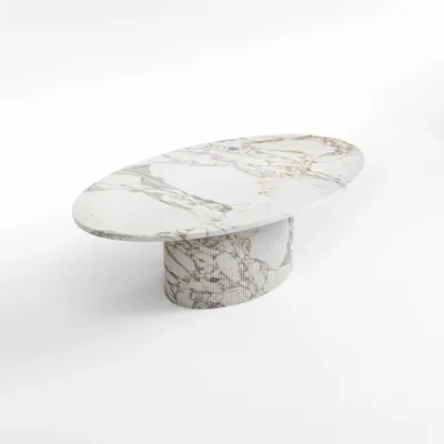 Coffee tables - Valleyra - Coffee Tables - Calacatta Oro Marble - STONE VALLEY