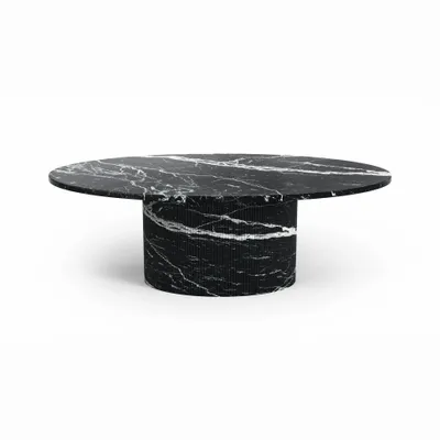 Coffee tables - Valleyra - Coffee Tables - Nero Maquina Marble - STONE VALLEY