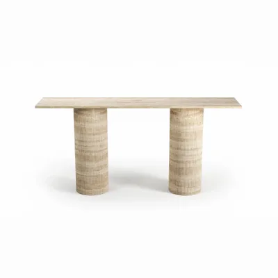 Consoles - Ombrure - Table console - Travertin Classique - STONE VALLEY