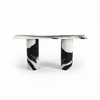 Consoles - Ombrure - Table console - Marbre Panda - STONE VALLEY