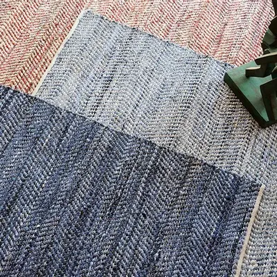 Tapis - Tapis Atlas Blanc/Bleu 160 X 230 - MAISON VIVARAISE - SDE VIVARAISE WINKLER