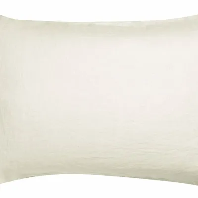 Bed linens - Zeff Pillowcase Craie 50 X 75 - MAISON VIVARAISE - SDE VIVARAISE WINKLER