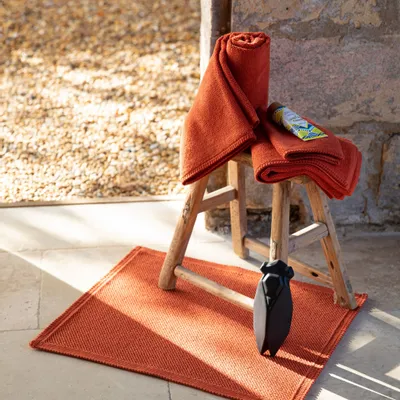 Autres linges de bain - Tapis de bain uni Etia Sauge 54 x 64 - MAISON VIVARAISE - SDE VIVARAISE WINKLER