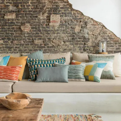 Cushions - Plain Cushion Zeff Thym 45 X 45 - MAISON VIVARAISE - SDE VIVARAISE WINKLER