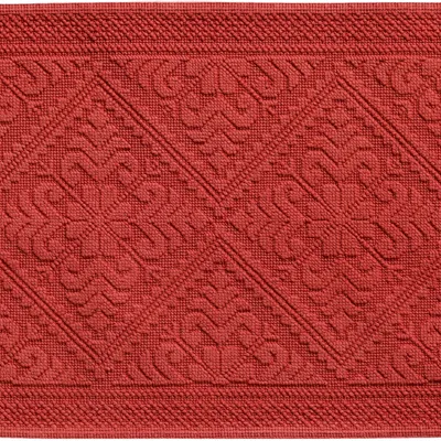 Autres linges de bain - Tapis de bain uni Enzo Brique 54 x 64 - MAISON VIVARAISE - SDE VIVARAISE WINKLER