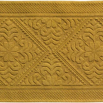 Autres linges de bain - Tapis de bain uni Enzo Safran 54 x 110 - MAISON VIVARAISE - SDE VIVARAISE WINKLER
