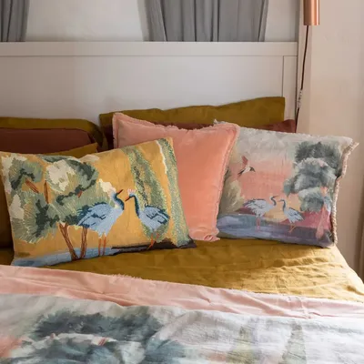 Cushions - Plain Cushion Fara Dragée 45 X 45 - MAISON VIVARAISE - SDE VIVARAISE WINKLER