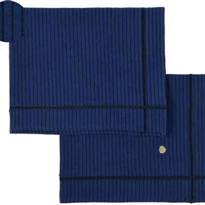 Table cloths - Set of 2 Léonie placemats Indigo 40 X 50 - LA CERISE SUR LE GATEAU