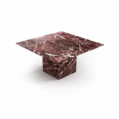 Dining Tables - Carrera - Dining Tables - Rosso Levano Marble - STONE VALLEY