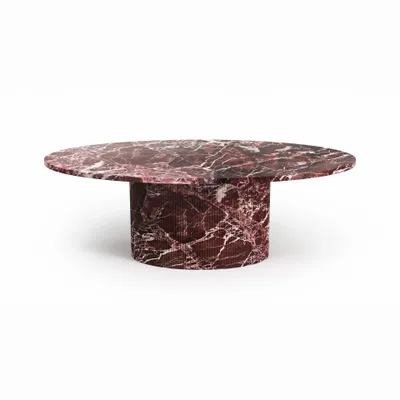 Coffee tables - Valleyra - Coffee tables - Rosso Levano marble - STONE VALLEY